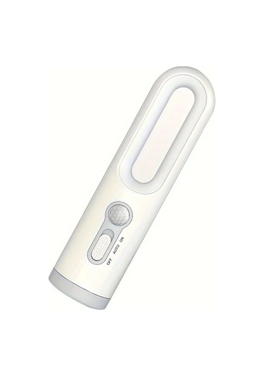 Brightnova 1pc Led Fener Gece Lambası Hareket Sensörlü Usb Şarjlı Taşınabilir Yatak Odası Okuma Kamp Acil Durum Altın