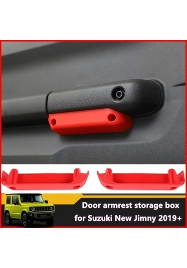 Trendooze Suzuki Jimny 2019+ Kapı Kolcuğu Saklama Kutusu Siyah Abs, 2 Adet Siyah