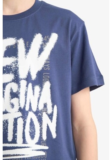 DeFacto Erkek Çocuk 2'li Takım Baskılı Kısa Kollu Tişört Beli Lastikli Şort F1231A825SMPR498