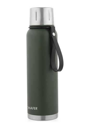 Schafer Çelik Termos 1000 Ml Yeşil Renk Yeşil