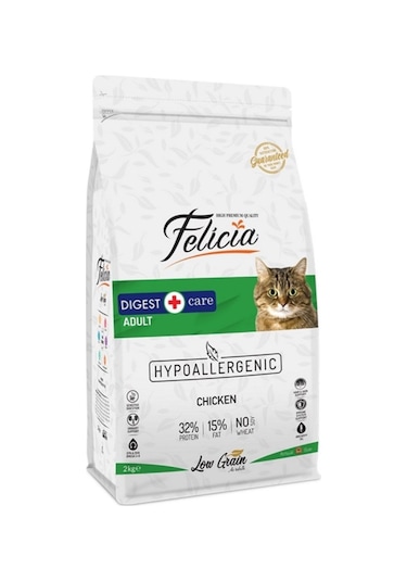 Felicia Tavuklu ve Hamsili Düşük Tahıllı Yetişkin Kedi Maması 2 KG