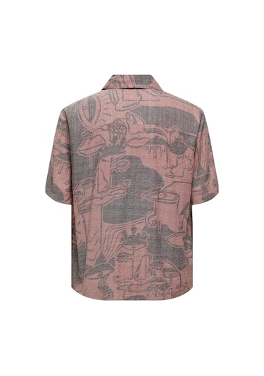 Only & Sons Onsden Lıfe Rlx Wash Doodle Ss Shırt22026111 001