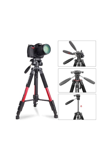 Canon Nikon DSLR Makineler ile Uyumlu Profesyonel Tripod