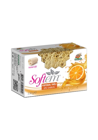 Softem Portakal Yağlı Kabak Lifli Sabun 130 G