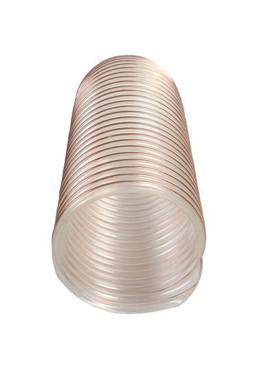 Poliüretan Bakır Telli Şeffaf Hortum 80mmx3mt Pu 070 Toz Talaş Em