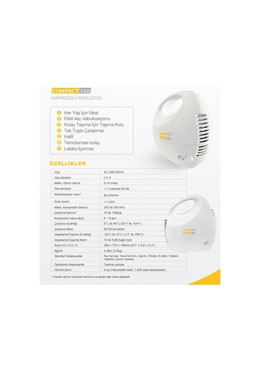 Plusmed Compactneb Kompresötlü Nebulizatör
