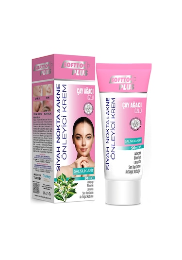 Softto Plus Akne ve Sivilce Önleyici Krem 50 ML