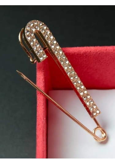 Slubov'u Büyük Dekoratif İğne, Taşlı Broş 231625411 Beyaz