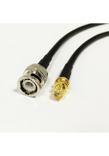 BNC Erkek - RP SMA Dişi Anten Uzatma Kablosu 1 Metre