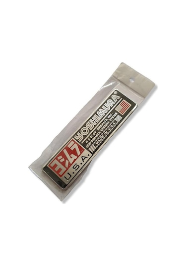 Motosiklet Egsoz Sticker Yanmaz Metal Yoshımura Etiket Krom