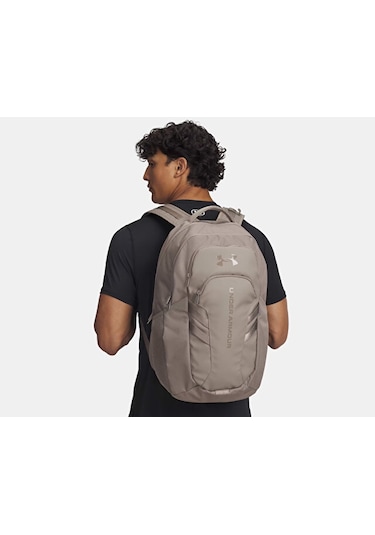 Under Armour Ua Hustle Pro 6.0 Backpack Sırt Çantası-uzunluk: 32 Cm, Genişlik: 16 Cm, Yükseklik: 51 Cm 1384671-200 Kahverengi Kahverengi