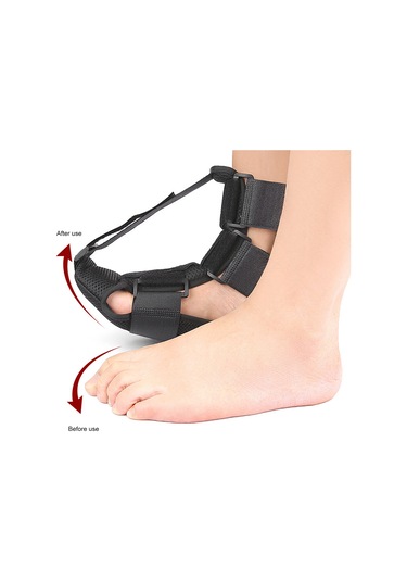 Moveevo Ayak Destek Ortezi Ayak Bileği Desteği Bölümler Halinde Ayarlanabilir Siyah S