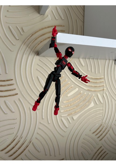 Ağda Asılı Miles Morales Eklemleri Hareketli 14 Cm Dummy Figürü Çift Taraflı Bantlı Marvel - Miles Morales