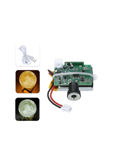 Monyee Led Ay Işık Tabanı, Dokunmatik Kontrol, İki Renk, Usb Şarjlı, 300mah Lityum Pil, 3d Yazıcı Dıy Uyumlu Diğer