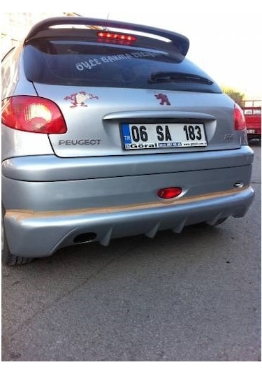 Peugeot 206 Spoyler, Abs Plastik Boyasız Arka Cam Üstü Rüzgarlık