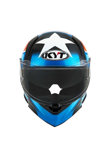 Kyt R2r Straıght Kapalı Kask Beyaz - Mavi - Kırmızı
