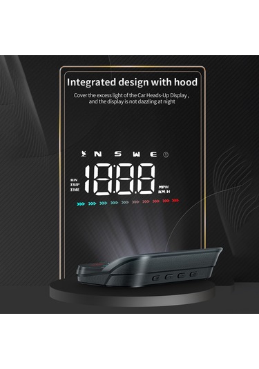 Mufunye Araç İçin Hud Gps Hız Göstergesi: Hız, Yön, Seyahat Süresi, Mesafe Ve Aşırı Hız Alarmı