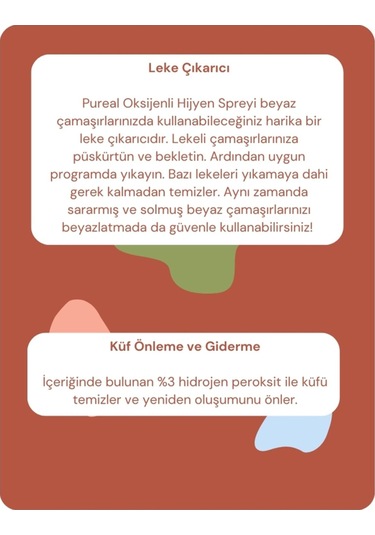 Pureal Oksijenli Hijyen Spreyi 950 Ml Tekli