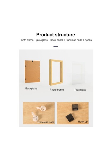 İmitasyon Masif Ahşap Fotoğraf Çerçevesi Belge Çerçevesi 10 İnç