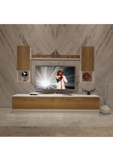 Decoraktiv Eko 5dab Mdf Std Tv Ünitesi Tv Sehpası Beyaz - Pera