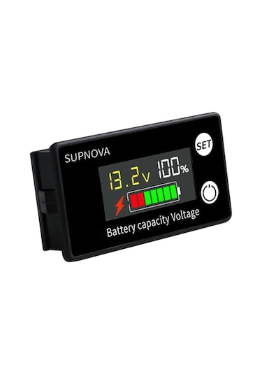 Renkli Ekran-pil Kapasitesi Göstergesi Dc 8v-100v Kurşun Asit Lityum Yaşam Po4 Araba Motosiklet Voltmetre Gerilim Ölçer 12v 24v 48v 72v