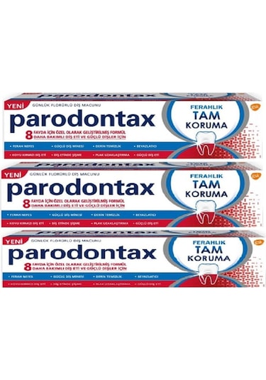 Parodontax Ferahlık Tam Koruma Diş Macunu 50 ML x 3