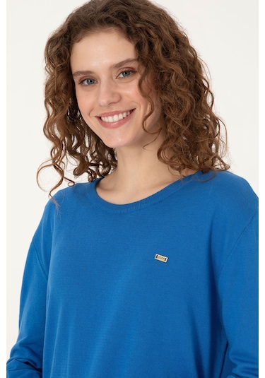 U.S. Polo Assn. U.s. Polo Assn. Kadın Kazak /triko 50313579-vr251 Koyu Mavi Melanj