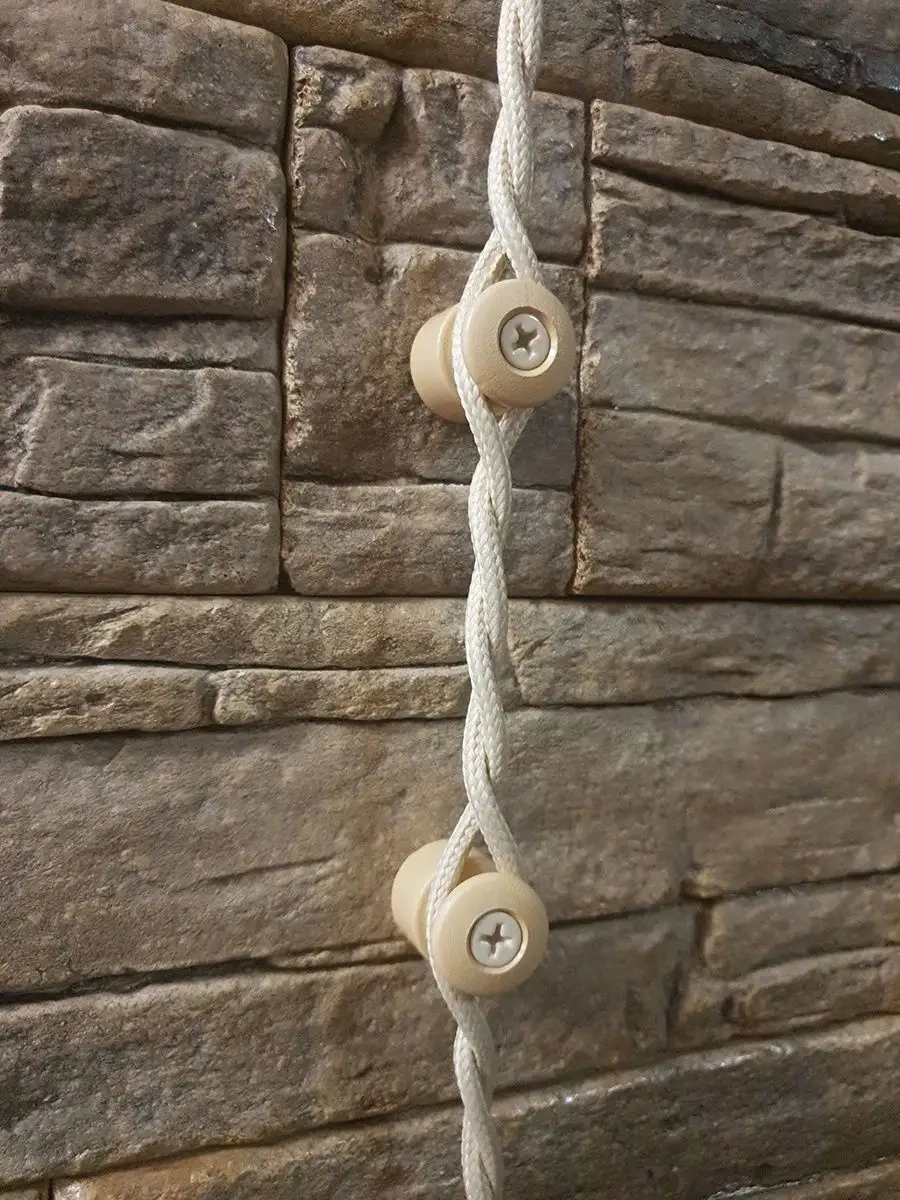 T-retro Retro Kablo Döşemesi Montajı İçin İzolasyon Aparatı, Fildişi Rengi 100 13753567