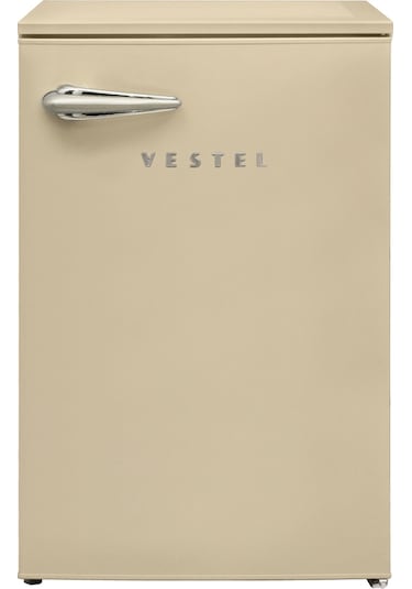 Vestel RETRO SB14411 121 L Statik Buzdolabı Bej