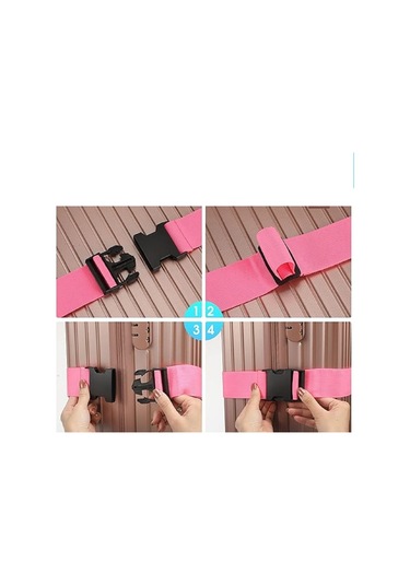 Tarix 4 Adet Yeşil Valiz Kemeri + 2 Adet Kırmızı Valiz Etiketi Yeşil