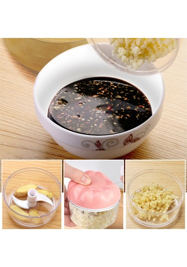 Suofeng Ev Çaylak Slicer: 170ml Multifonksiyonlu Biber, Sarımsak, Zencefil Dilimleyici - Ahşap, Salata, Sos Hazırlama Aleti Çok Renkli