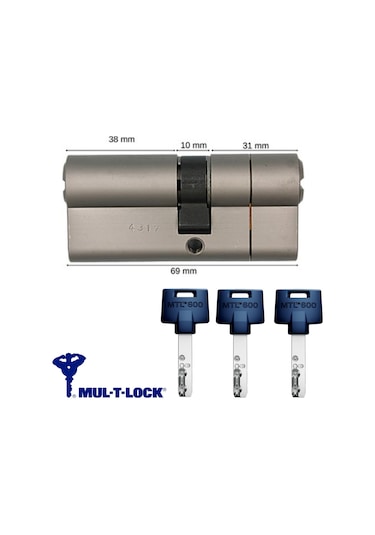 Mul-t-lock Mtl 600 Tuzaklı Bilyalı Kapı Kilidi 69 Mm