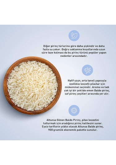 Altunsa Gönen Baldo Pirinç 900 G