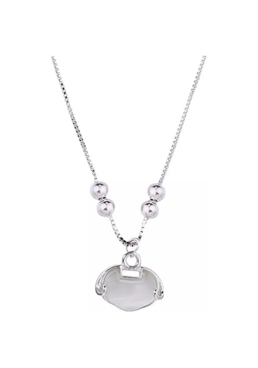 Eyelashes Silver 925 Ayar Gümüş Açık Gri Opal Taşlı Bileklik