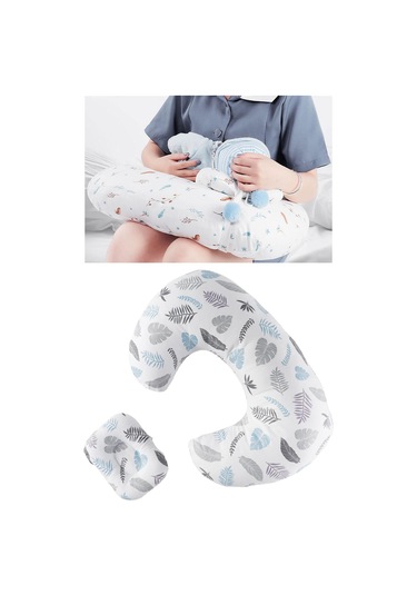 Dolıty Emzirme Yastığı Biberonla Besleme Hemşirelik Gri-yaprak