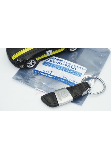 Mazda Uyumlu Logo Deri Metal Anahtarlık Ürün