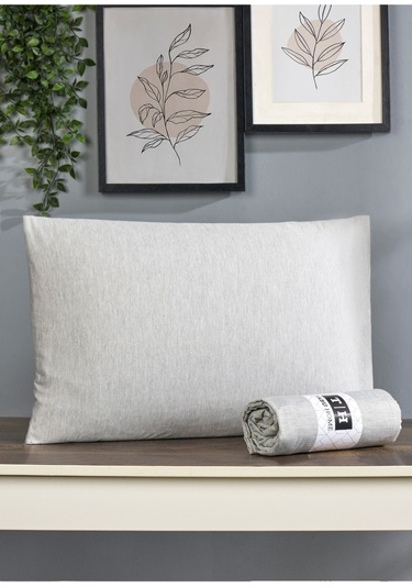 Tabu Home İpliği Boyalı Gri Çift Kişilik Lastikli Çarşaf