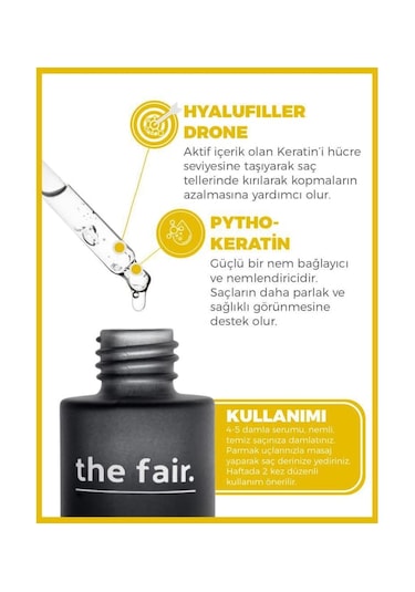the fair. Drone-Targeted Keratin Kırılma Karşıtı Vegan Saç Serumu %1 Hyalufiller Drone + Keratin 50 ML