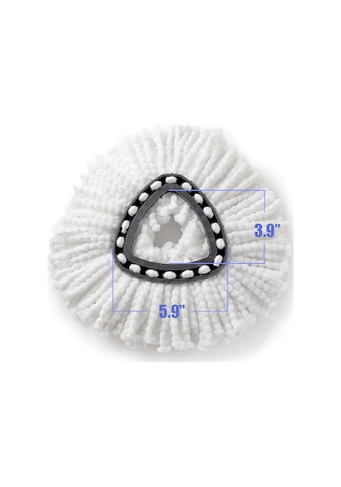 Padalink O-cedar/vileda Triangular Mop Uyumlu Mikrofiber Değiştirme Başlığı - Yıkama Eliyor, Temizleme Aksesuarı