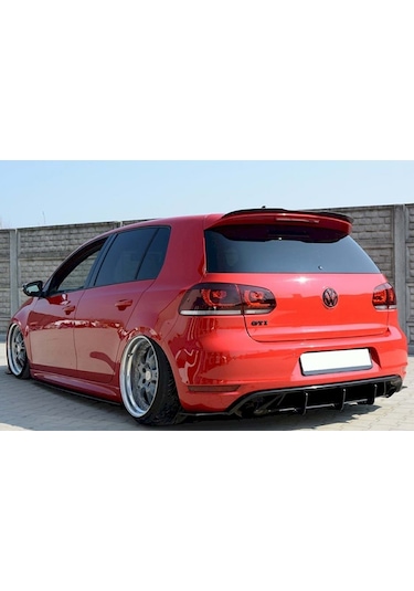 Vw Golf 6 Yarasa Design Spoiler PBlack 2009 - 2012 Spoyler