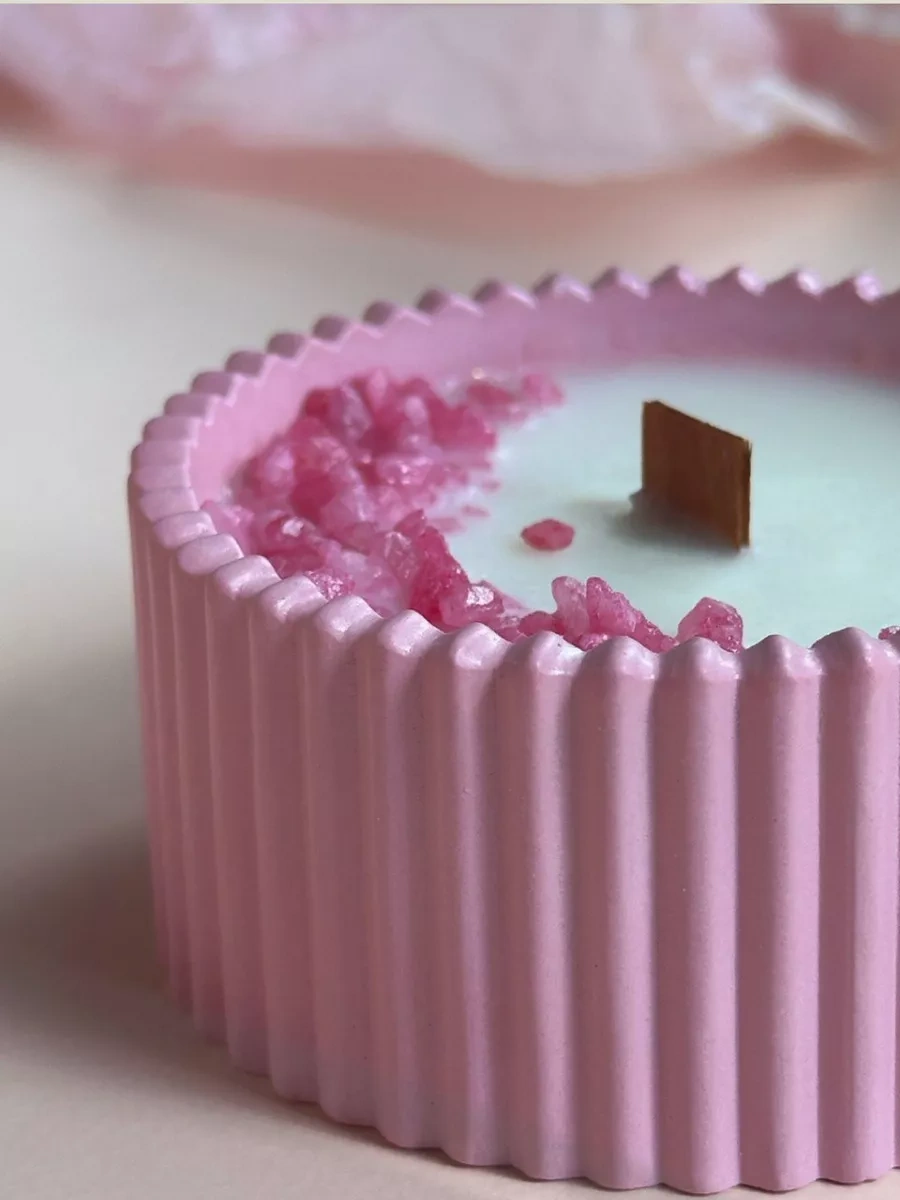 Lavalova Pembe Aromalı Saksıda Soya Mumları 153463691 Pembe