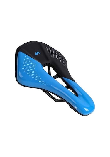 Novahub West Bıkıng Bisiklet Seçimi Yumuşak Pu Deri İçi Boş Koltuk Minderi - Siyah/mavi Altın
