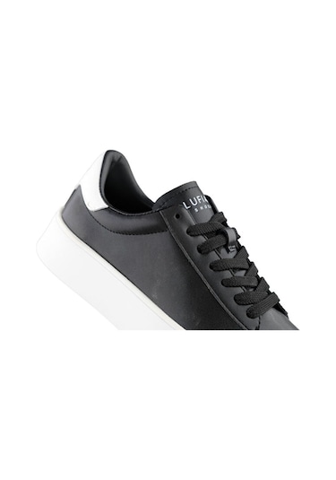 Lufian Adel Unisex Hakiki Deri Günlük Ayakkabı Siyah Siyah