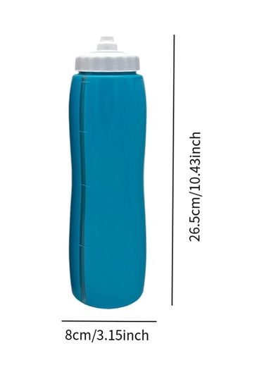 Homyl Sıkılabilir Su Şişesi 950ml Seyahat Hokeyi Yetişkinler Mavi