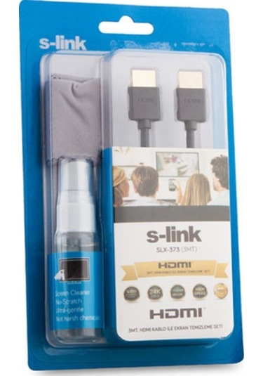 S'link Slx 373 Hdmi MM 3M Temizleme Sprey Micro Fiber 1.4 ver.