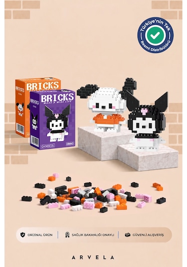 Pochacco & Kuromi Karakteri - Eğitici Oyuncak - Koleksiyon