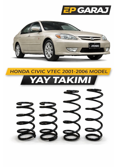 Honda Cıvıc Vtec 2001-2006 Uyumlu Ön Arka Yay Takımı 4 Parça Oem