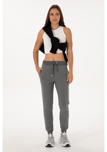 U.s. Polo Assn. Kadın Antrasit Melanj Eşofman Altı 50314364-vr081 Antrasit Melanj