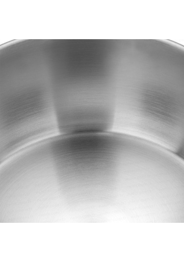 Nehir Silver 16 Cm Derin Tencere - Paslanmaz Çelik Tencere Gri