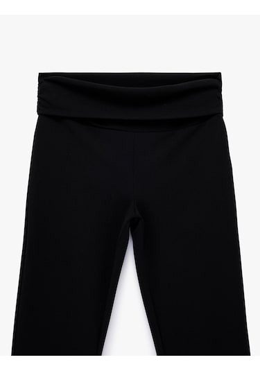 Koton Slim Fit Normal Bel Düz Paça Tayt Pantolon Siyah 6wal40109ık Siyah